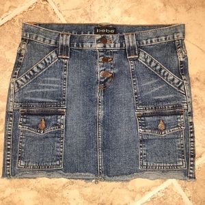 Bebe Cargo mini skirt